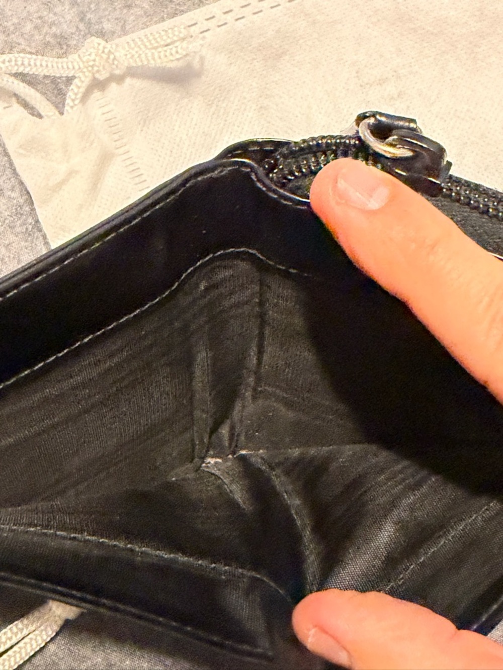 Prada Black Leather Zip-Around Wallet - Picture 9 of 12